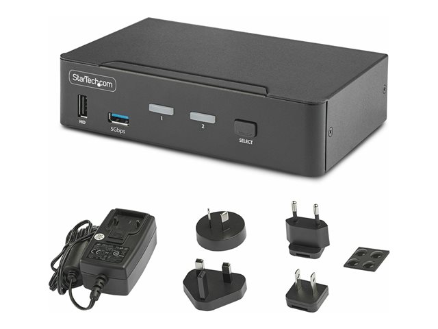 Startechcom Switch KVM 2 ports DisplayPort 8K 60Hz DP 1.4 D86A2