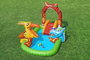 Bestway Piscine Gonflable Parc de Jeux Dinosaures 241x140x137 cm +3-6 Ans Jardin 53160