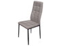 GIFTDECOR Chaise à dossier haut en toile grise