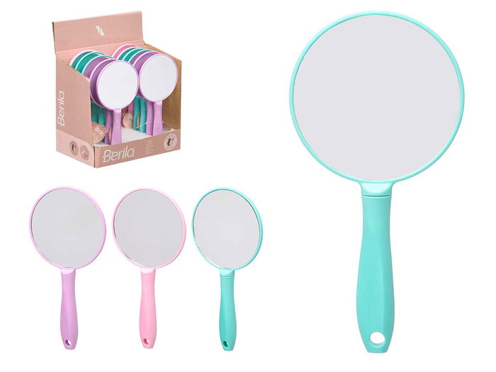 BERILO Lot de 24 Miroirs à Main - Morado, Rosa, Verde BERILO Lot de 24 Miroirs à Main - Morado, Rosa, Verde