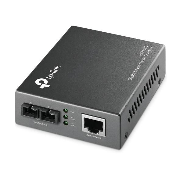 Omada MC210CS Convertisseur Media Fibre vers Cuivre 1000 Mbps, Single-Mode 1310 nm, Portée jusqu'à 15 km avec SC Omada MC210CS Convertisseur Media Fibre vers Cuivre 1000 Mbps, Single-Mode 1310 nm, Portée jusqu'à 15 km avec SC