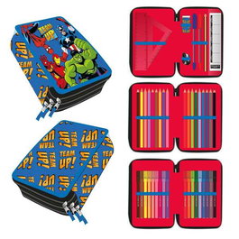 Cerdá Plumier avec accessoires Avengers 22.5 x 11.5 x 2.0 cm - Rouge