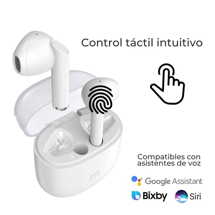 Casques Sans Fil ZTE BUDS 2 Blanc Casques Sans Fil ZTE BUDS 2 Blanc
