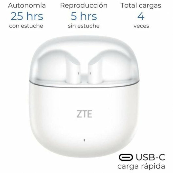 Casques Sans Fil ZTE BUDS 2 Blanc Casques Sans Fil ZTE BUDS 2 Blanc