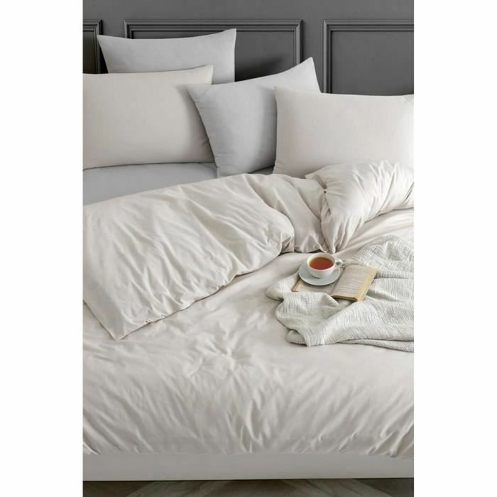 BigBuy Home Parure de couette Beige King size - 3 pièces BigBuy Home Parure de couette Beige King size - 3 pièces