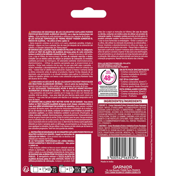 Garnier Color Sensation Color Shampoo Retouch - Shampooing colorant ton sur ton sans ammoniaque - Teinte 7.0 Blond - 1 unité