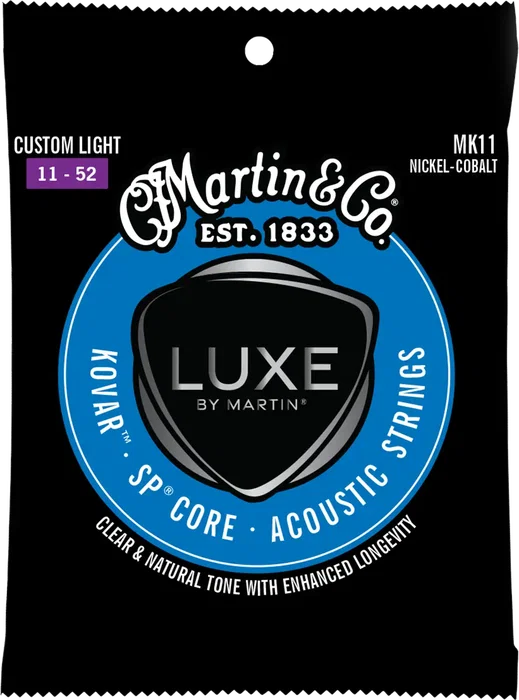 Martin Corde Acoustique Luxe Kovar SP Core Custom Light 11-52 Martin Corde Acoustique Luxe Kovar SP Core Custom Light 11-52