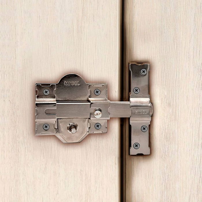 Serrure de sécurité Micel crr10 86b/50 Acier nickel 50 mm Recouvrir