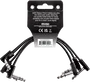 MXR Câble Patch Ribbon TRS 15 cm - Pack de 3