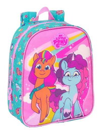 Safta Mochila guarderia adapt.carro My Little Pony Magic 22 x 27 x 10 cm - Sac à dos maternelle adaptable à la poussette - Âge minimum recommandé : 3 ans