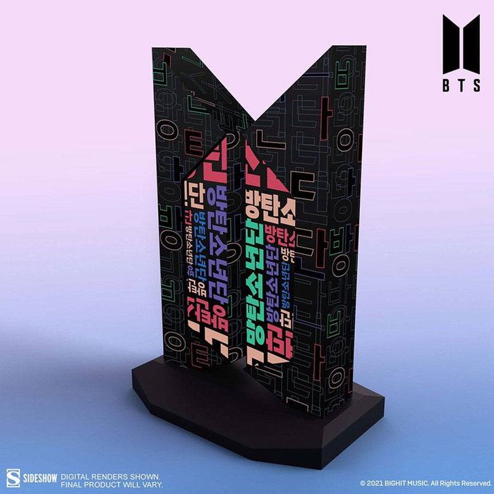 Sideshow Statue Premium BTS Logo Hangeul Edition 18 cm