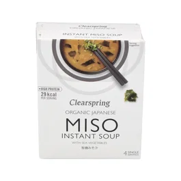 CLEARSPRING Soupe miso et algues instantanée
