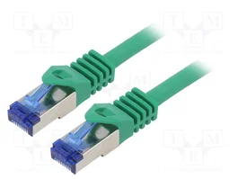 LOGILINK Cordon de raccordement Cat 6a S/FTP RJ45 0,5m vert