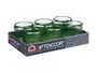 GIFTDECOR Porte-bougie Cercle Rayé Vert