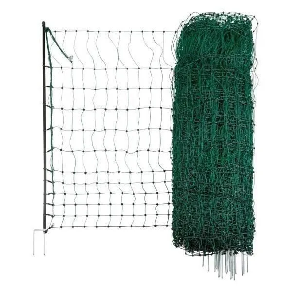 Kerbl - Filet de protection pour poules et volailles 50 m x 106 cm - Double pointe - Vert - Non électrique