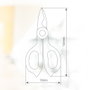 Hantums Ciseaux professionnels pour électricien design ergonomique