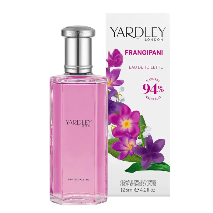 Yardley Frangipani Eau de Toilette pour Femme 125 ml Yardley Frangipani Eau de Toilette pour Femme 125 ml