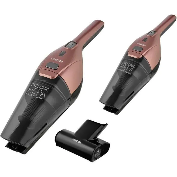 Sencor SVC 0605RS Aspirateur 3 en 1 sans fil avec brosse rotative, unité portative et filtre HEPA - Autonomie 45 min