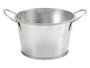 IBERGARDEN Macetero Bajo Zinc Plata