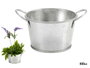 IBERGARDEN Macetero Bajo Zinc Plata