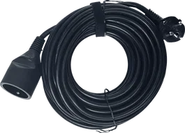 ALGAMLIGHT Rallonge Standard PVC H05VV-F 3G1,5mm² 10m Noir