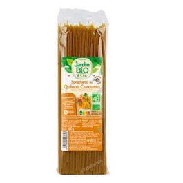 JARDIN BIO Spaghetti de Quinoa au Curry 500g Bio - Pâtes sans colorants, sans conservateurs, Fabrication France