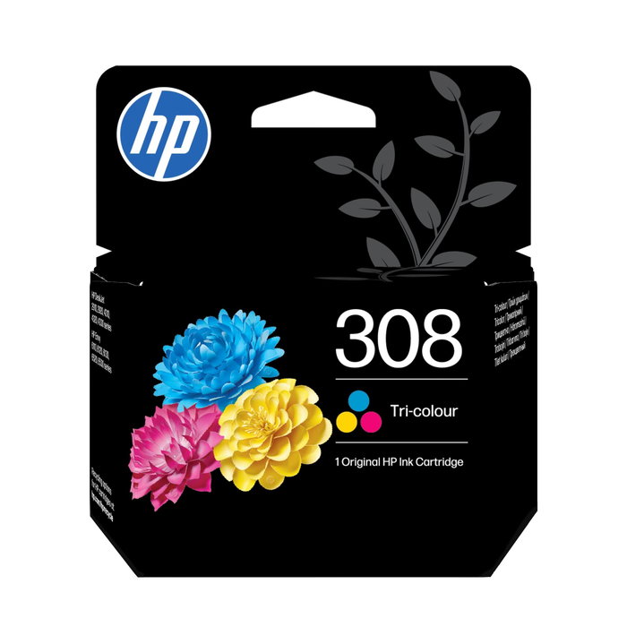 HP 308 Pack de Cartouches d'Encre Originale Cyan, Magenta, Jaune HP 308 Pack de Cartouches d'Encre Originale Cyan, Magenta, Jaune