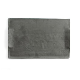 Quid Plat Rectangulaire Minéral Gres 35x23 cm Noir Céramique