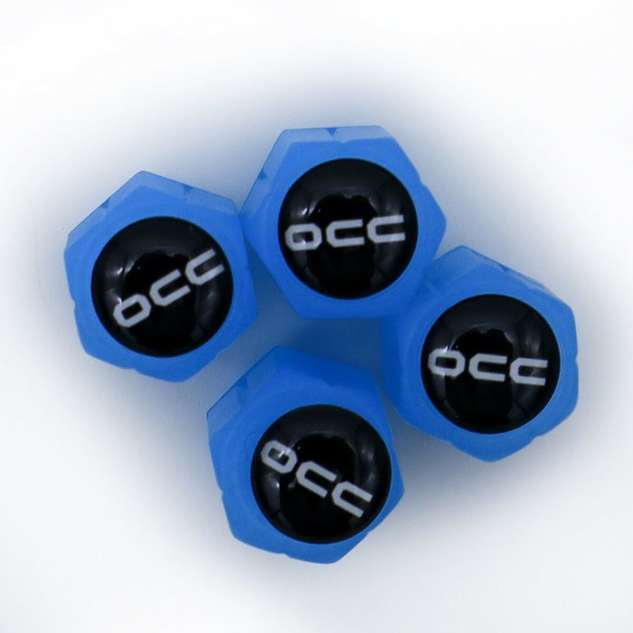 Occ Sport Bouchons de Valve LED Bleu (Pack de 4)