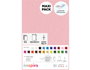 Innspiro Feutre acrylique rose clair feuilles adhésives 20x30cm x 2mm