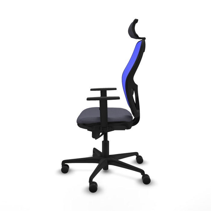 Piqueras y Crespo Chaise de Bureau Jorquera avec Appui-tête et Mécanisme Synchrone, Gris foncé et Bleu Piqueras y Crespo Chaise de Bureau Jorquera avec Appui-tête et Mécanisme Synchrone, Gris foncé et Bleu