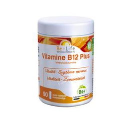 BE-LIFE Vitamine B12 Plus 90 gélules - Complément alimentaire vitamines B12 et B9 actifs vegan