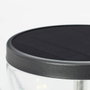 Brilliant TULIP Borne extérieure solaire LED noire avec détecteur de mouvement