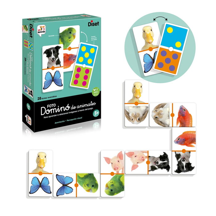 DISET Yo Aprendo Domino Animales Clásico