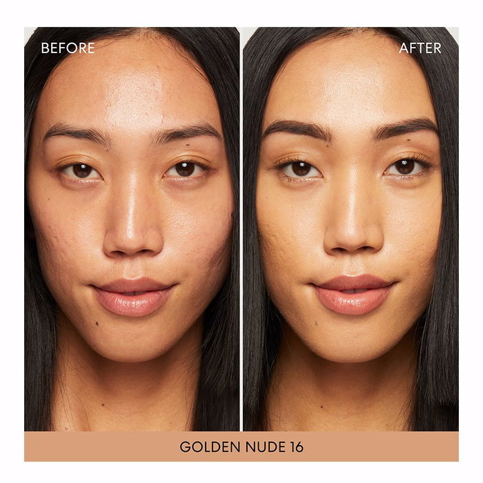 Bare Minerals Fond de Teint Minéral Original SPF 15 - 16 Golden Nude - Poudre Libre Couvrance Ajustable Tout Type de Peau 8g