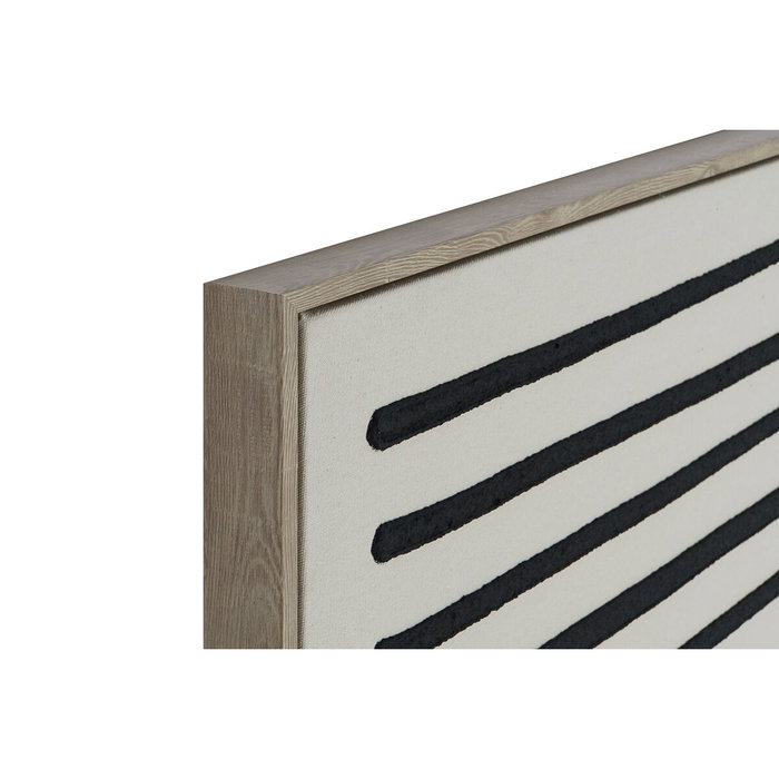 Home ESPRIT Toile Blanc Noir Urbaine (2 Unités)