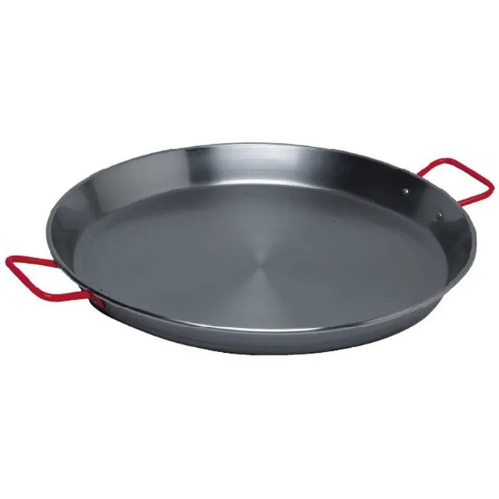 Garcima Plat à paella en acier poli Ø 34 cm - 6 pièces