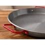 Garcima Plat à paella en acier poli Ø 34 cm - 6 pièces