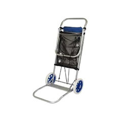 Color Baby Carro Portasillas en Aluminium Convertible en Table 52 x 37 x 105 cm, Caddie de Plage et Pique-Nique
