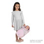 Decuevas Sophie - Landau de poupée 3-en-1 pliable pour poupées jusqu'à 48 cm, construction en métal et polyester