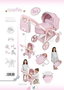 Decuevas Sophie - Landau de poupée 3-en-1 pliable pour poupées jusqu'à 48 cm, construction en métal et polyester