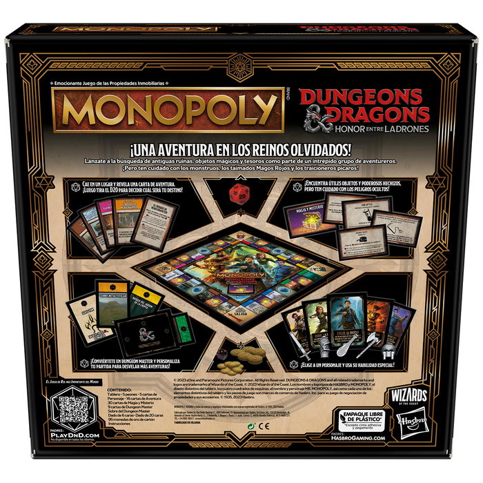 Hasbro Gaming Monopoly - Édition Dungeons & Dragons, Jeu de Société en Français, F6219