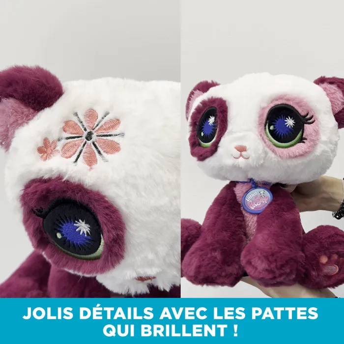Bandai Littlest Pet Shop - Peluche Deluxe Panda 25 cm - BF00669 - Jouet Doux et Coloré