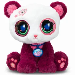 Bandai Littlest Pet Shop - Peluche Deluxe Panda 25 cm - BF00669 - Jouet Doux et Coloré