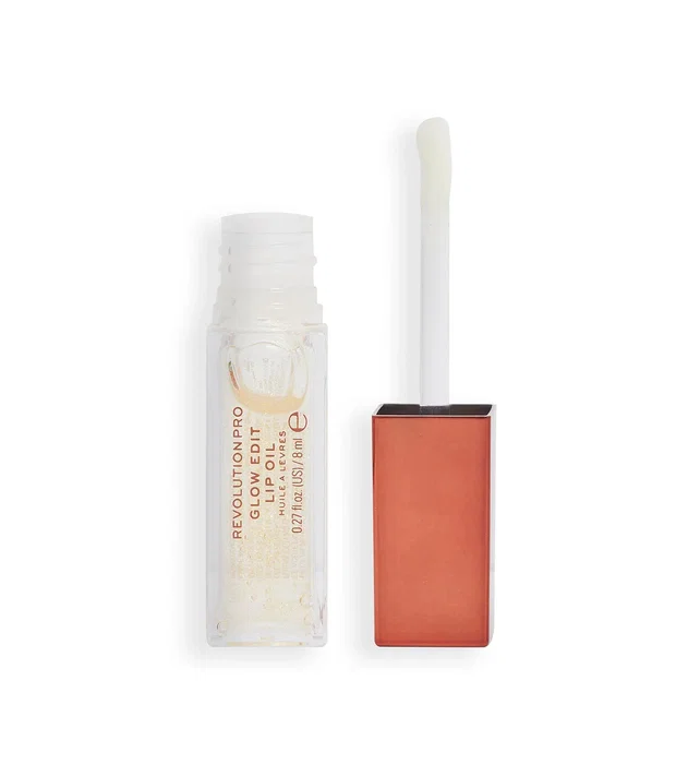 Revolution Pro Glow Edit Huile à lèvres Scintillante Clair