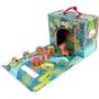 Planete Bois Maison de Jeu Safari - Jouet en Bois avec 10 Animaux de la Jungle pour Enfants à partir de 18 Mois - Développe Motricité et Imagination - Dimensions 24 x 18 cm