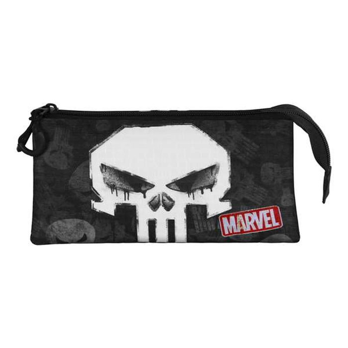 Trousse Fourre-Tout Triple Marvel Noir