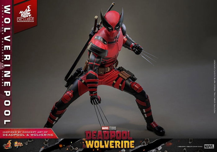 Hot Toys Wolverinepool Figurine Movie Masterpiece 1/6 Deadpool & Wolverine