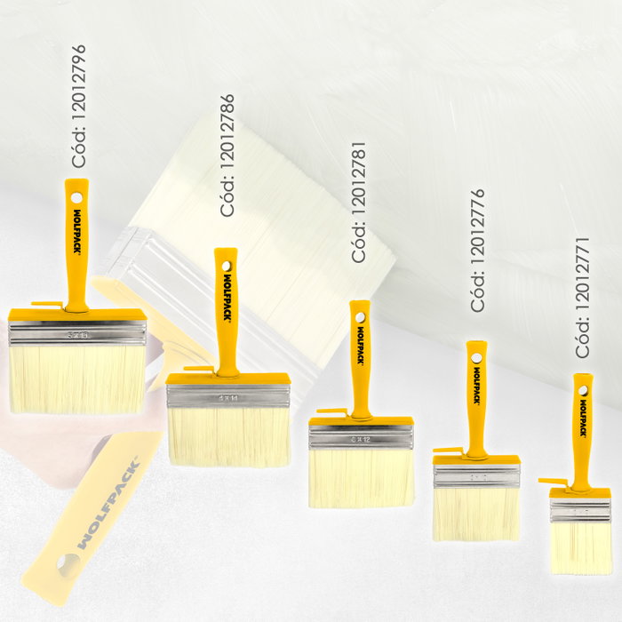 WOLFPACK LINEA PROFESIONAL Brocha Profesional Techos 100x30 mm.
