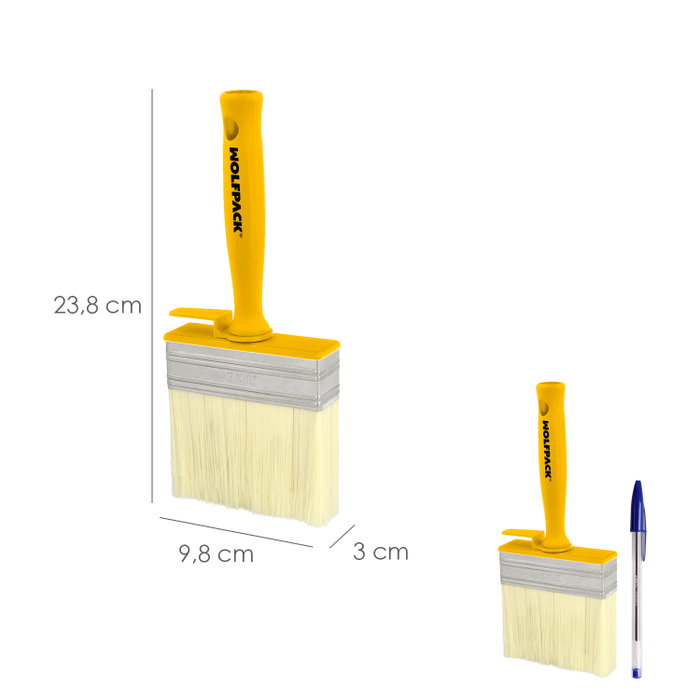 WOLFPACK LINEA PROFESIONAL Brocha Profesional Techos 100x30 mm.